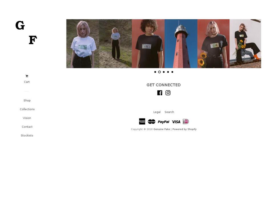 genuinefakeclothing.com — Shopify storefront screenshot