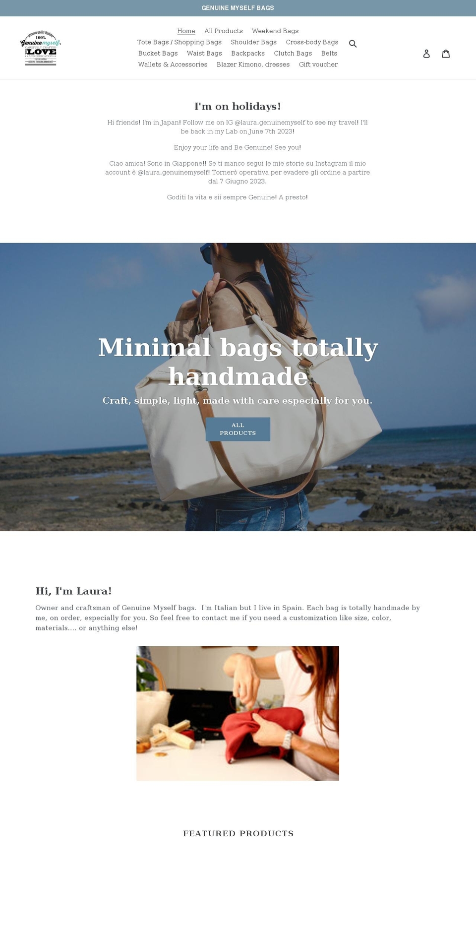 genuinemyself.com shopify website screenshot