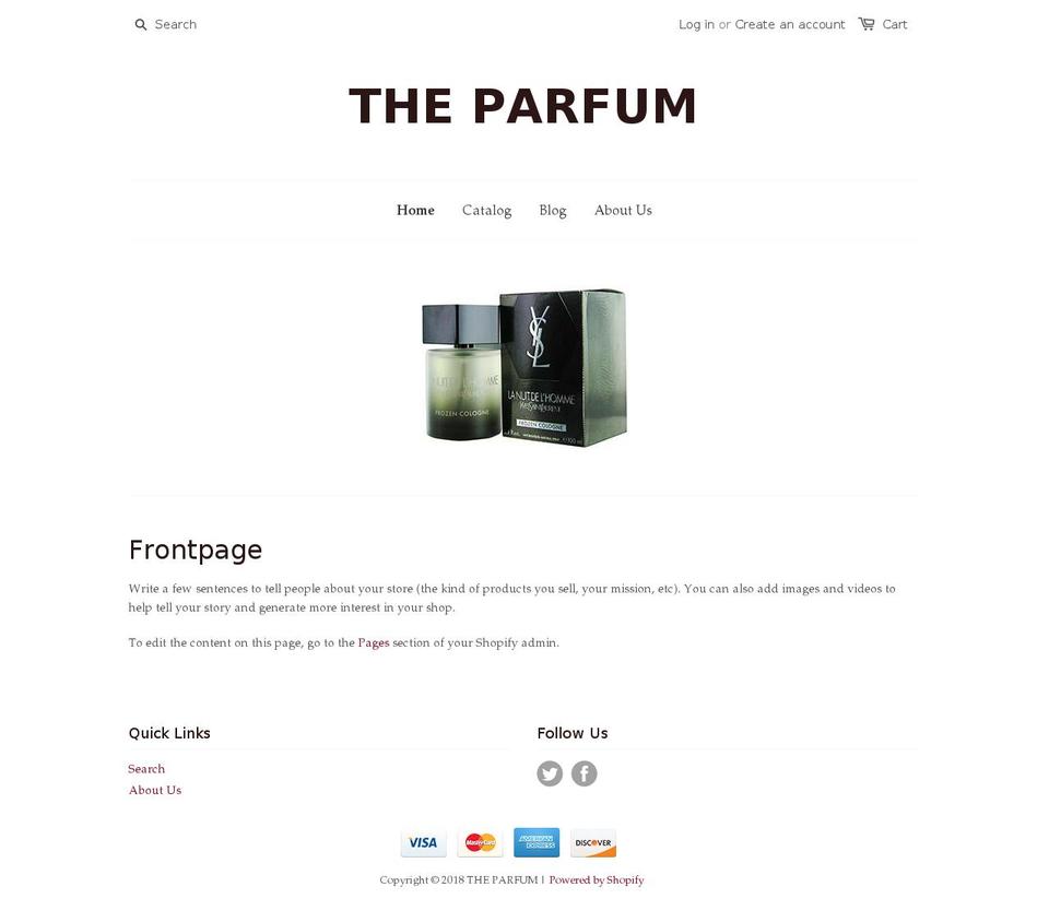 genuineparfum.com — Shopify storefront screenshot