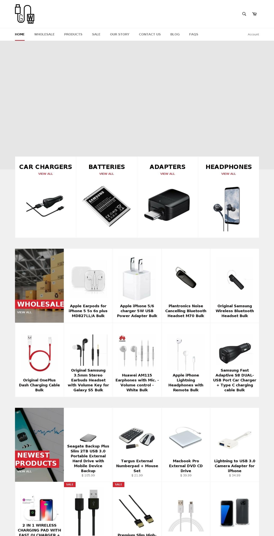 genuinewirelessworld.com — Shopify storefront screenshot