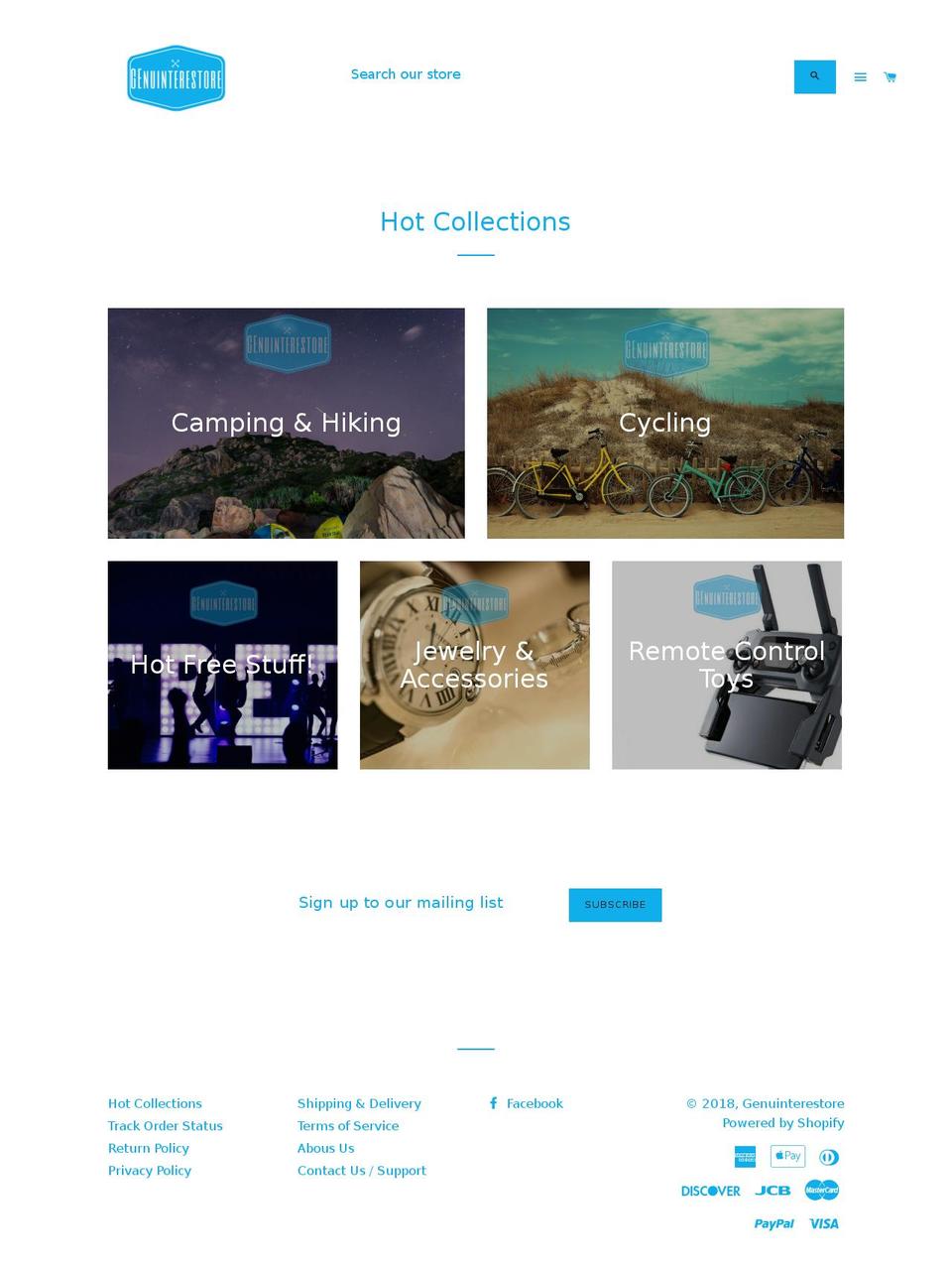 genuinterestore.com — Shopify storefront screenshot