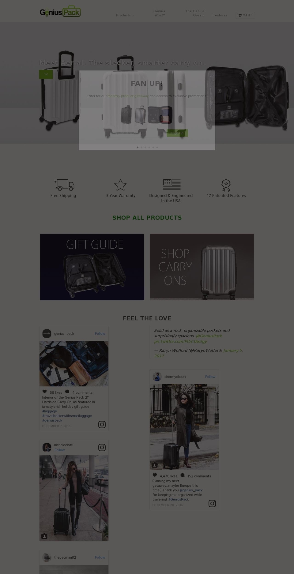 Genius Pack - 11-10-15 Shopify theme site example genuispack.com