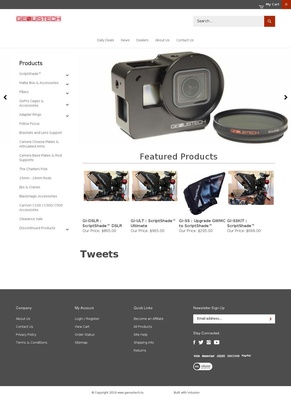 genus-tech.tv shopify website screenshot