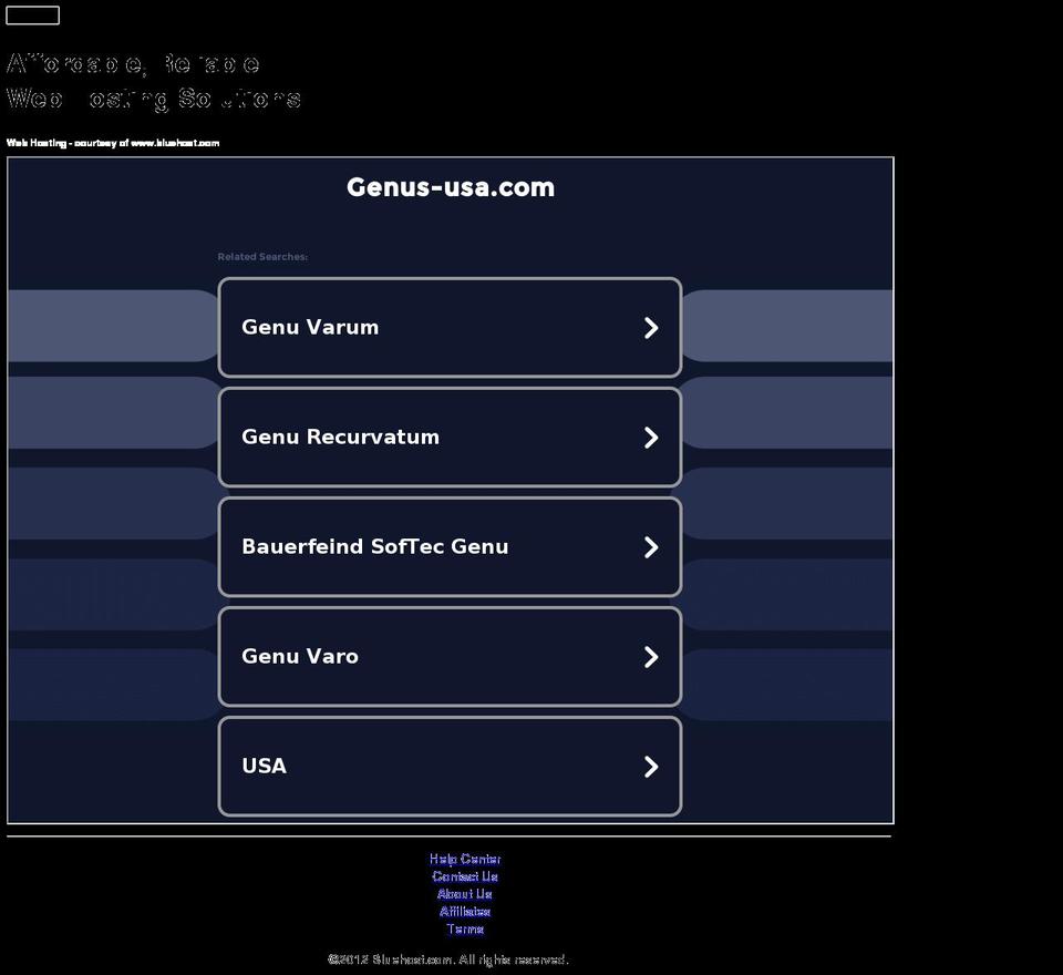 genus-usa.com — Shopify storefront screenshot