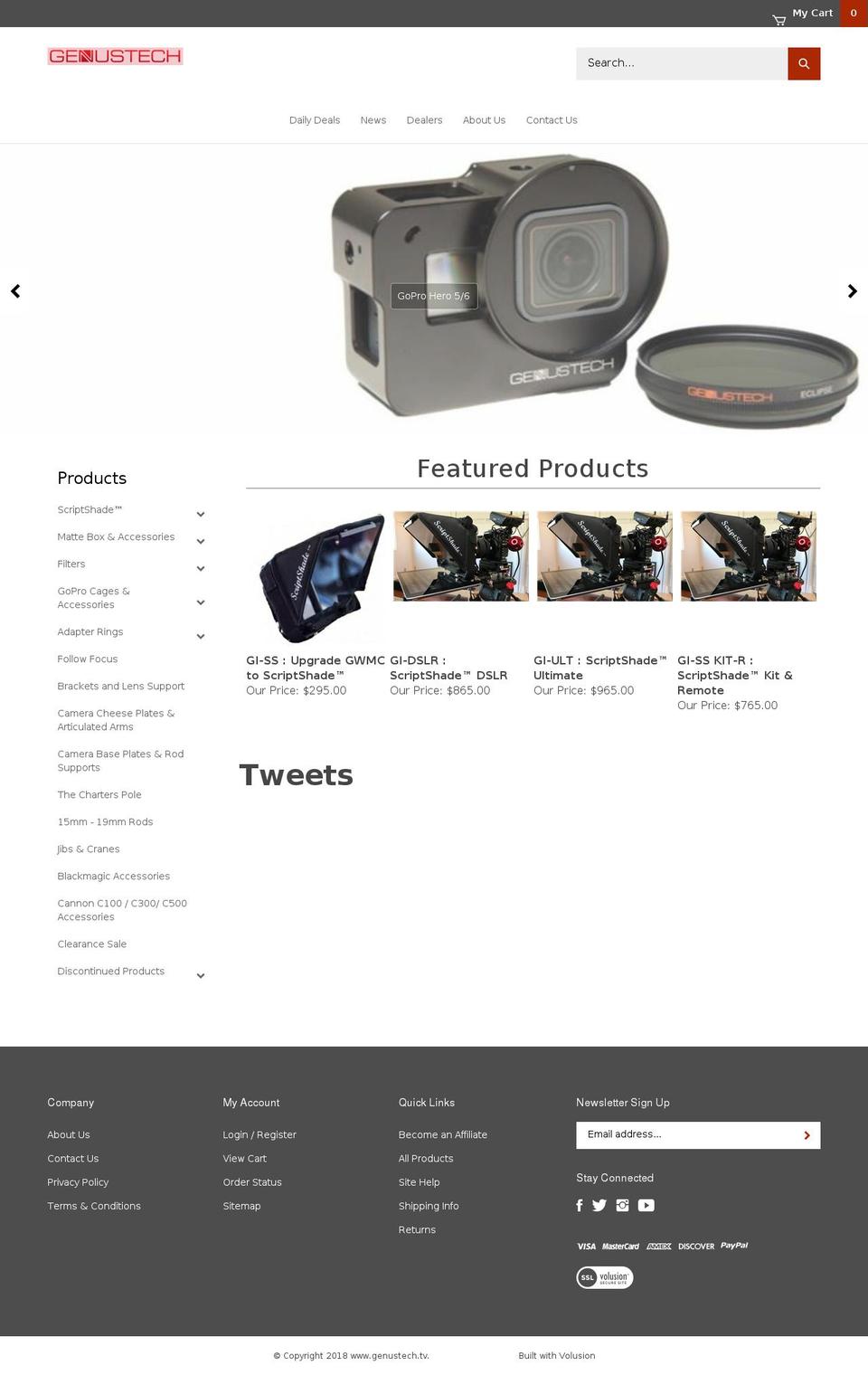 genustech.mobi shopify website screenshot