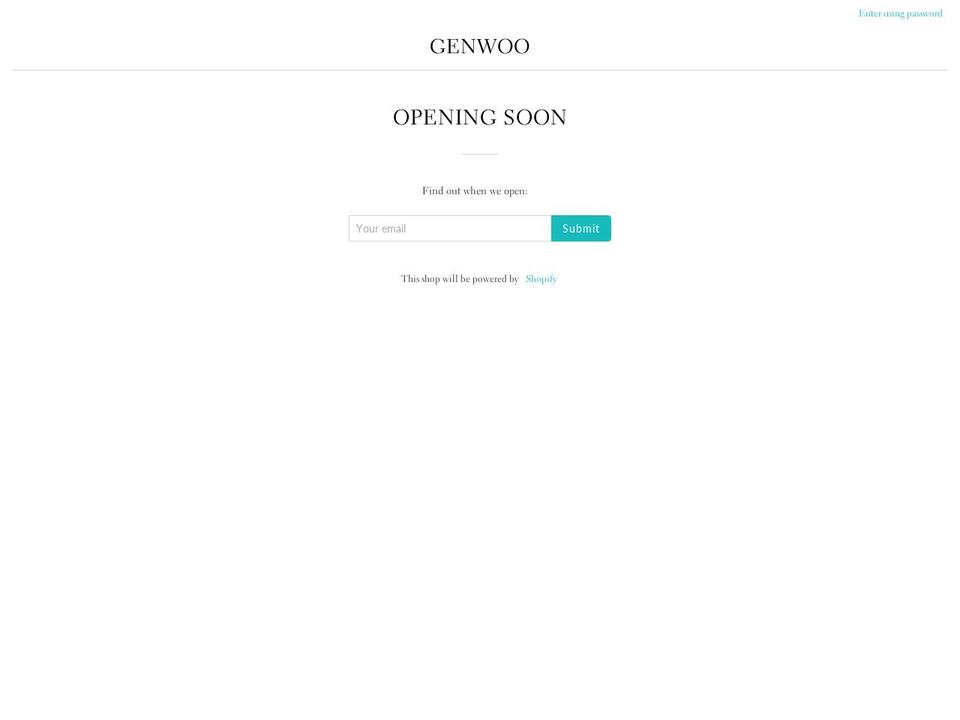 genwoocraft.com — Shopify storefront screenshot