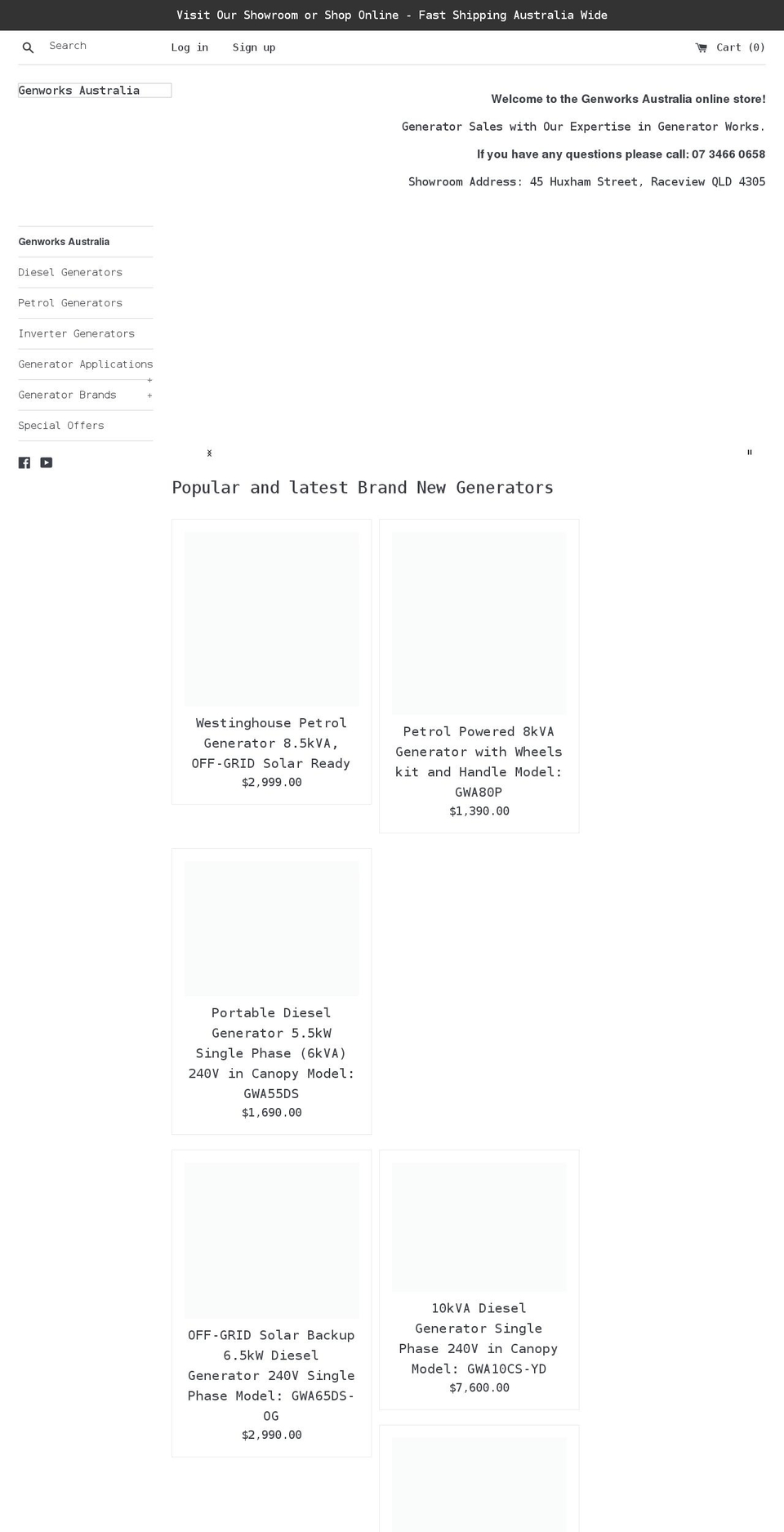 genworks.com.au shopify website screenshot