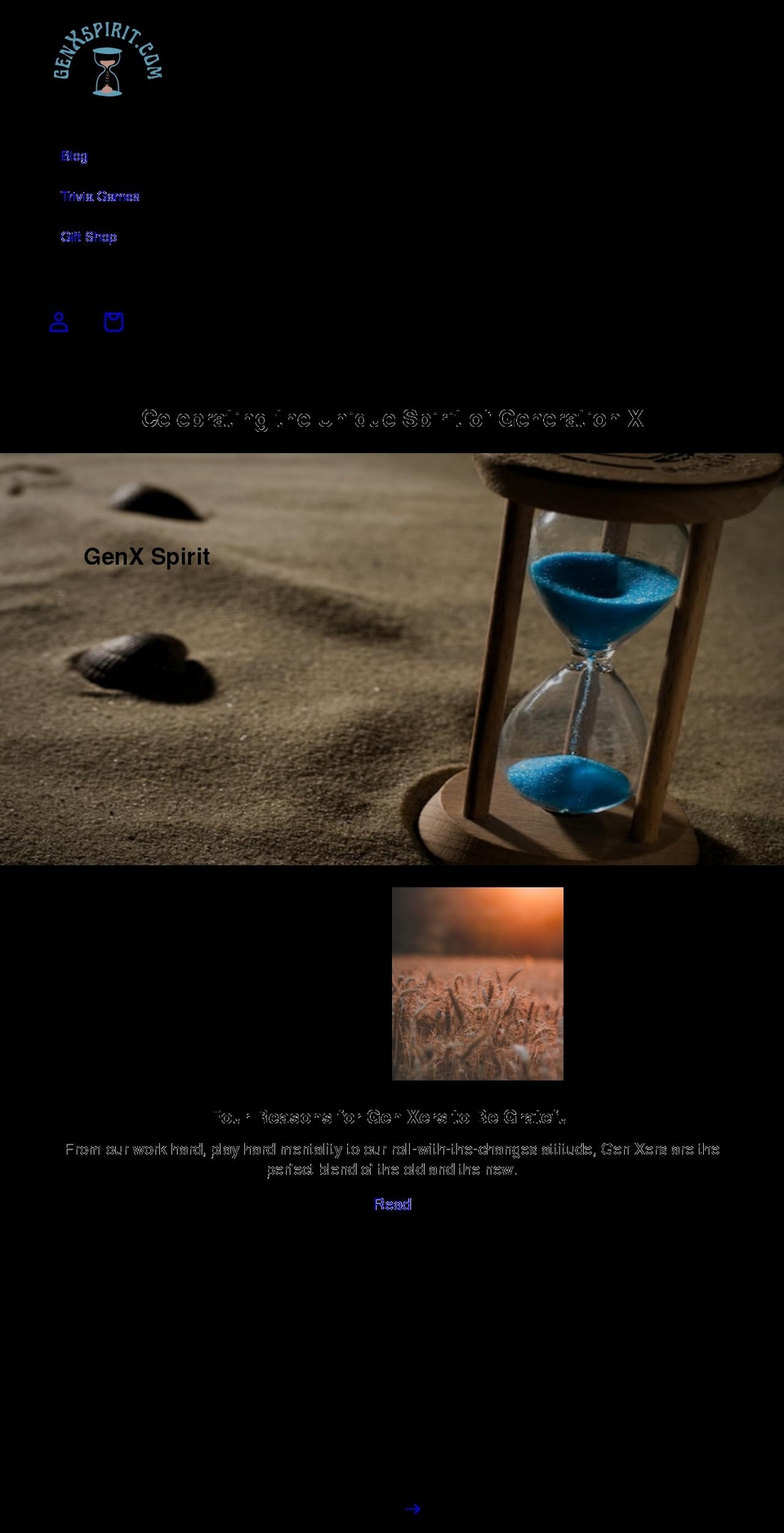 genxspirit.com shopify website screenshot