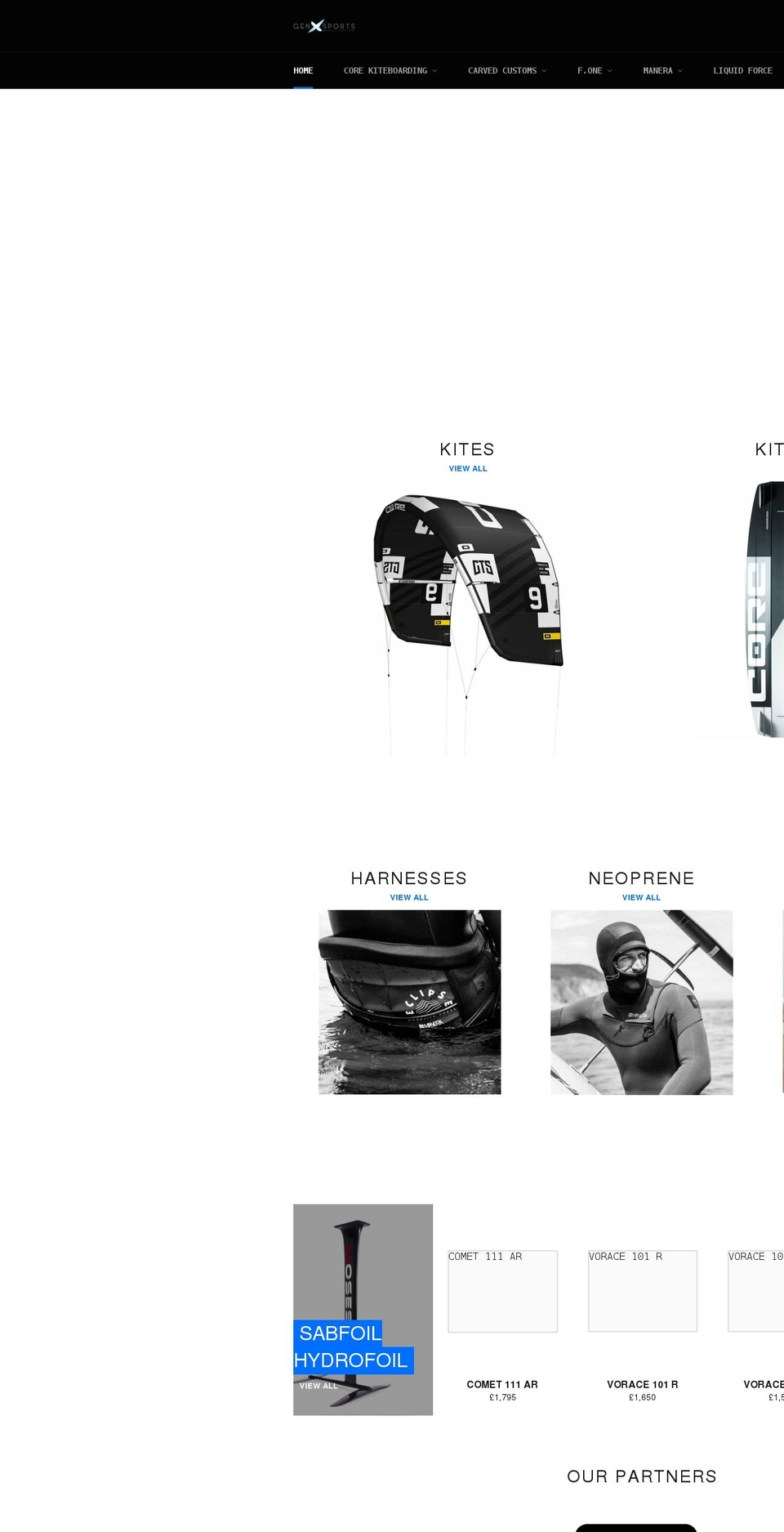 genxsports.co.uk shopify website screenshot