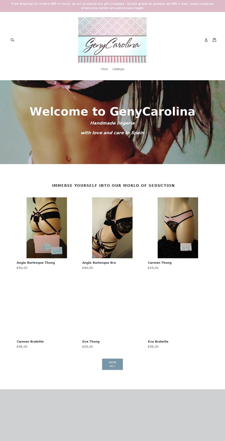 genycarolina.com — Shopify storefront screenshot