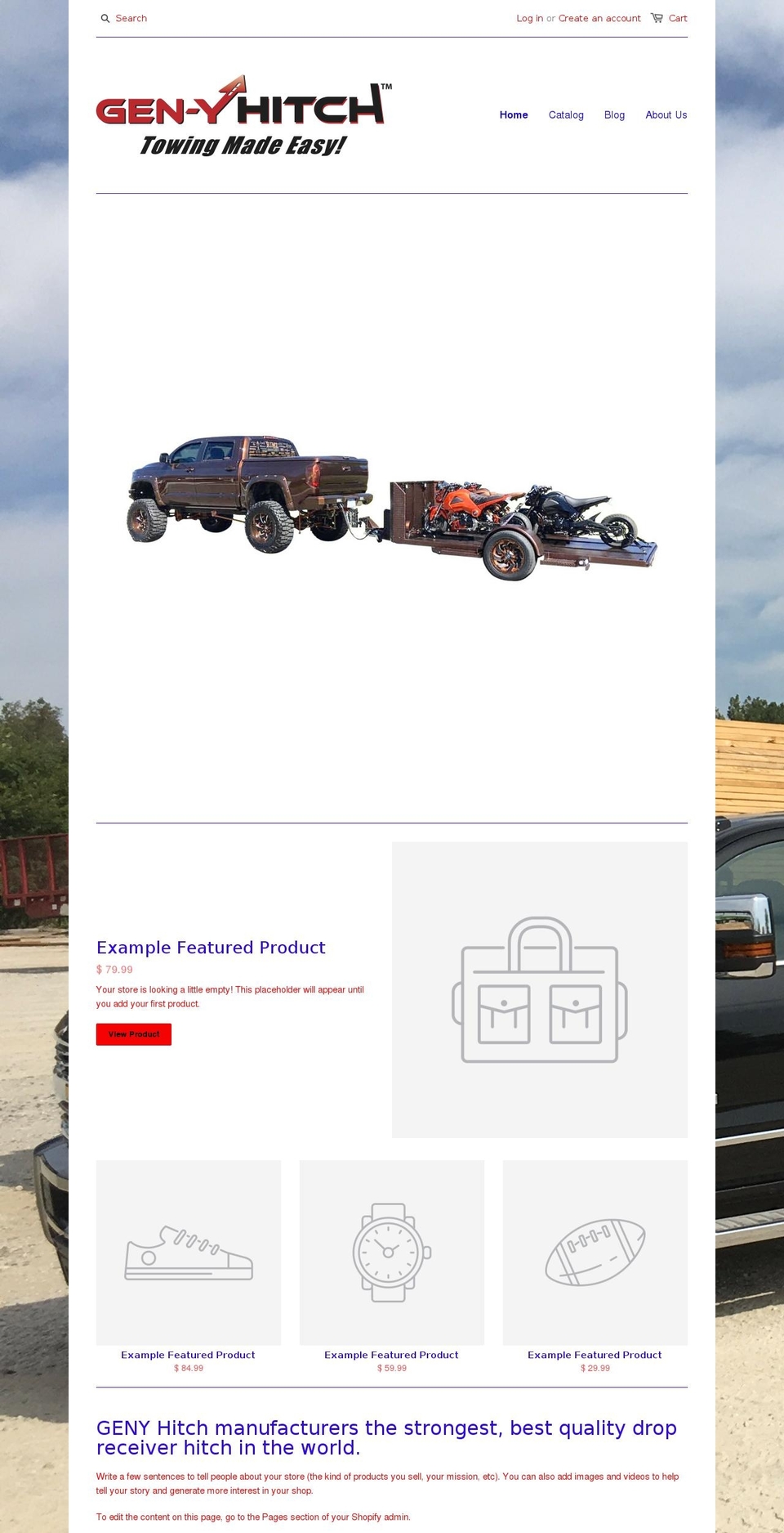 genyhitchapparel.com shopify website screenshot