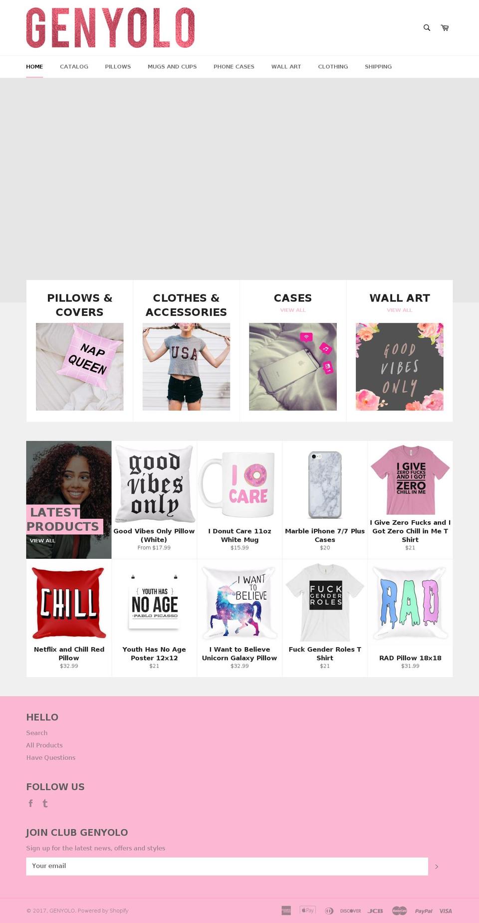 genyolo.com shopify website screenshot