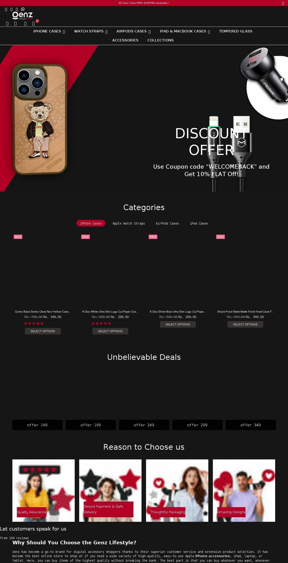 genz-lifestyle.com shopify website screenshot