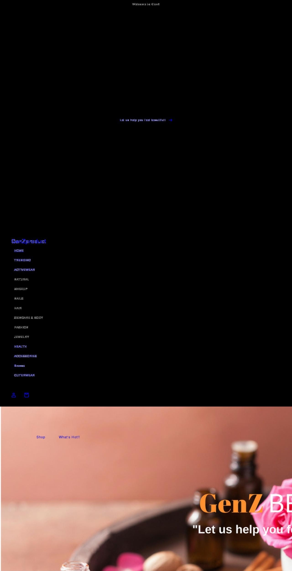 genzproduct.com — Shopify storefront screenshot