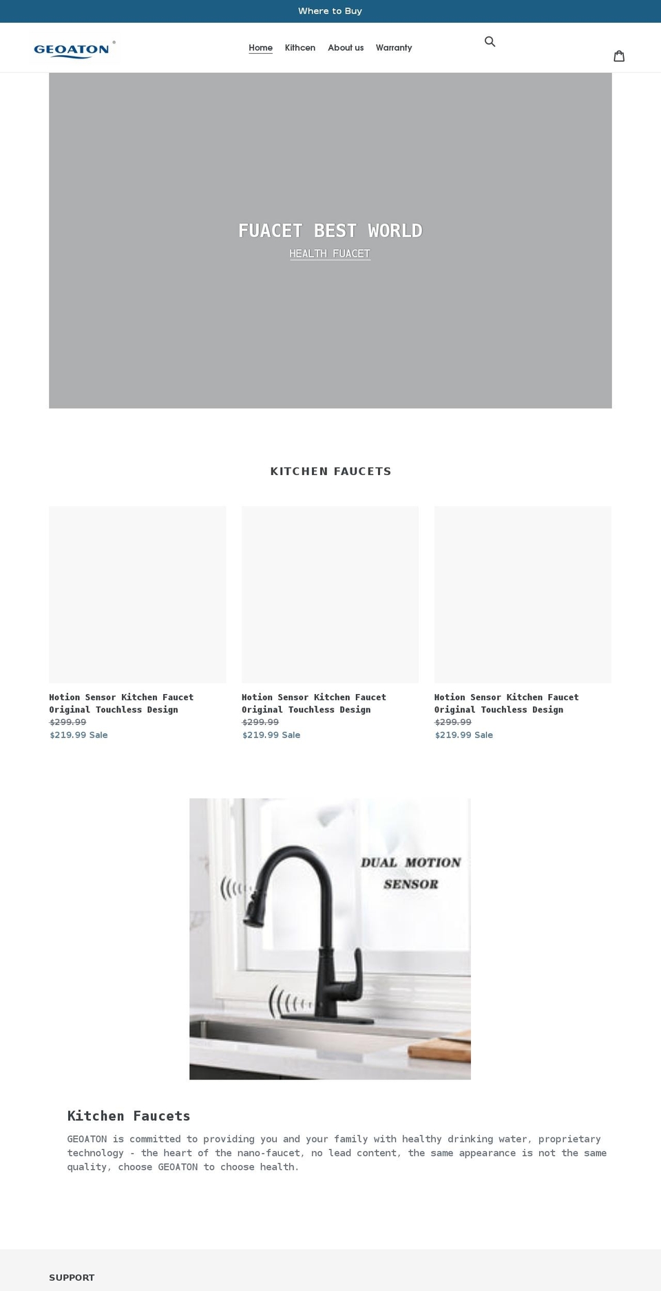 geoaton.com shopify website screenshot