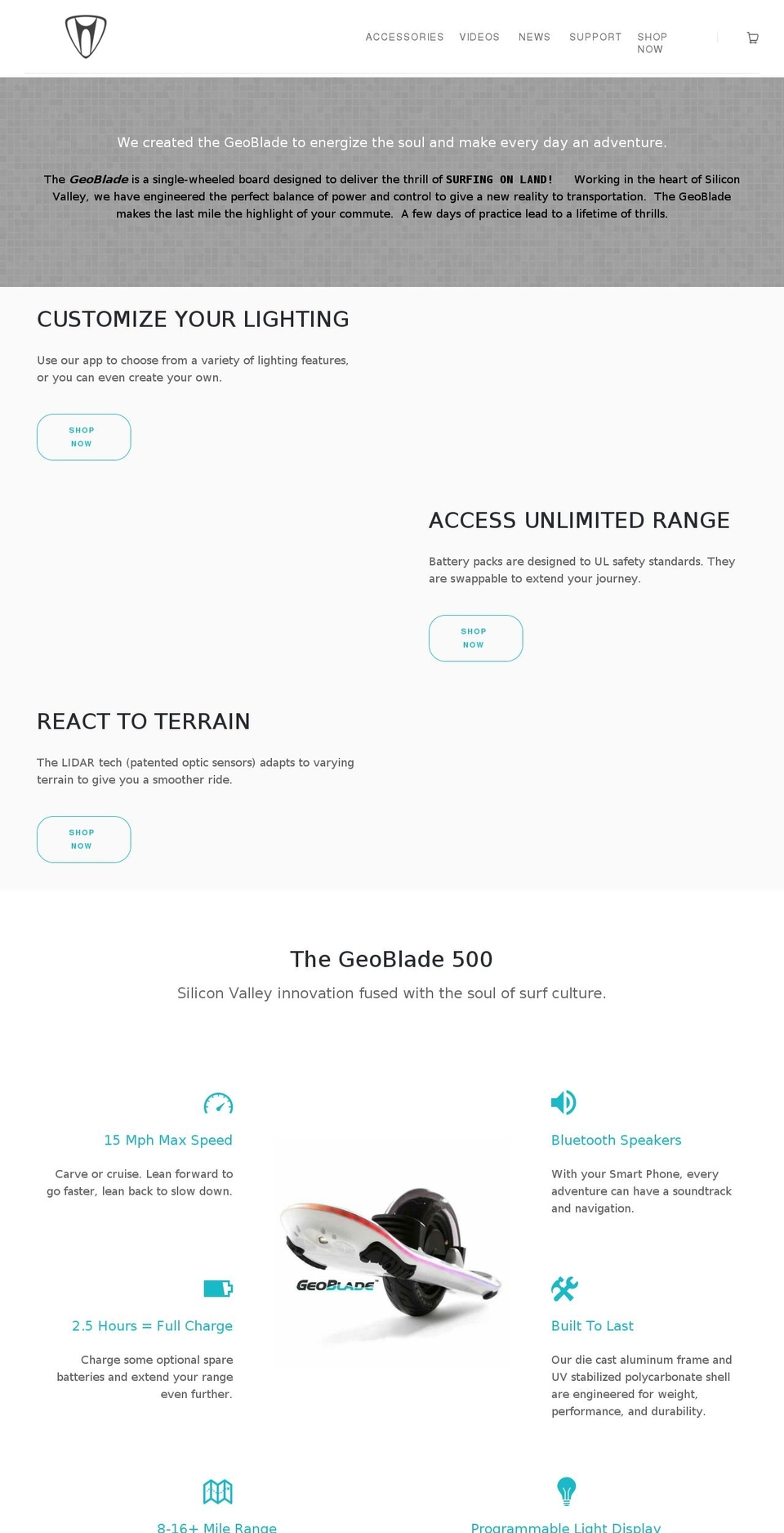 GeoBlade Shopify theme site example geoblade.com