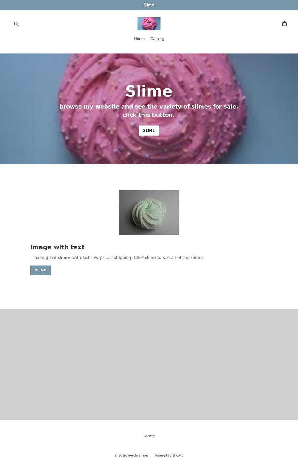 geode-slimes.com — Shopify storefront screenshot