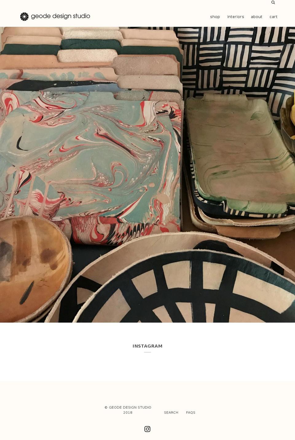 geodedesignstudio.com — Shopify storefront screenshot