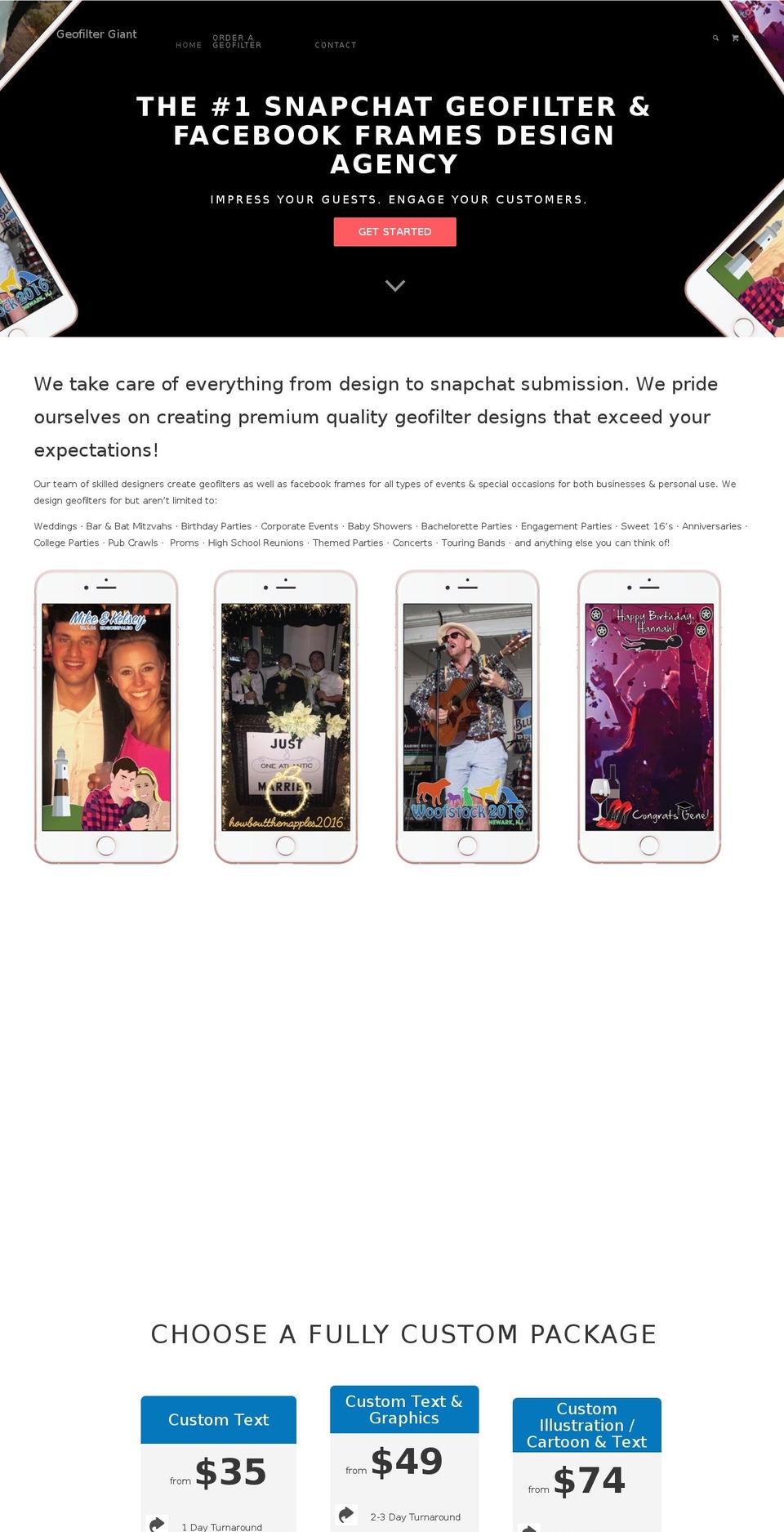 geofiltergiant.com shopify website screenshot