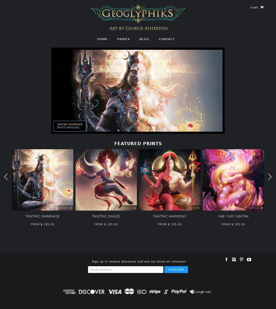 geoglyphiks.com shopify website screenshot