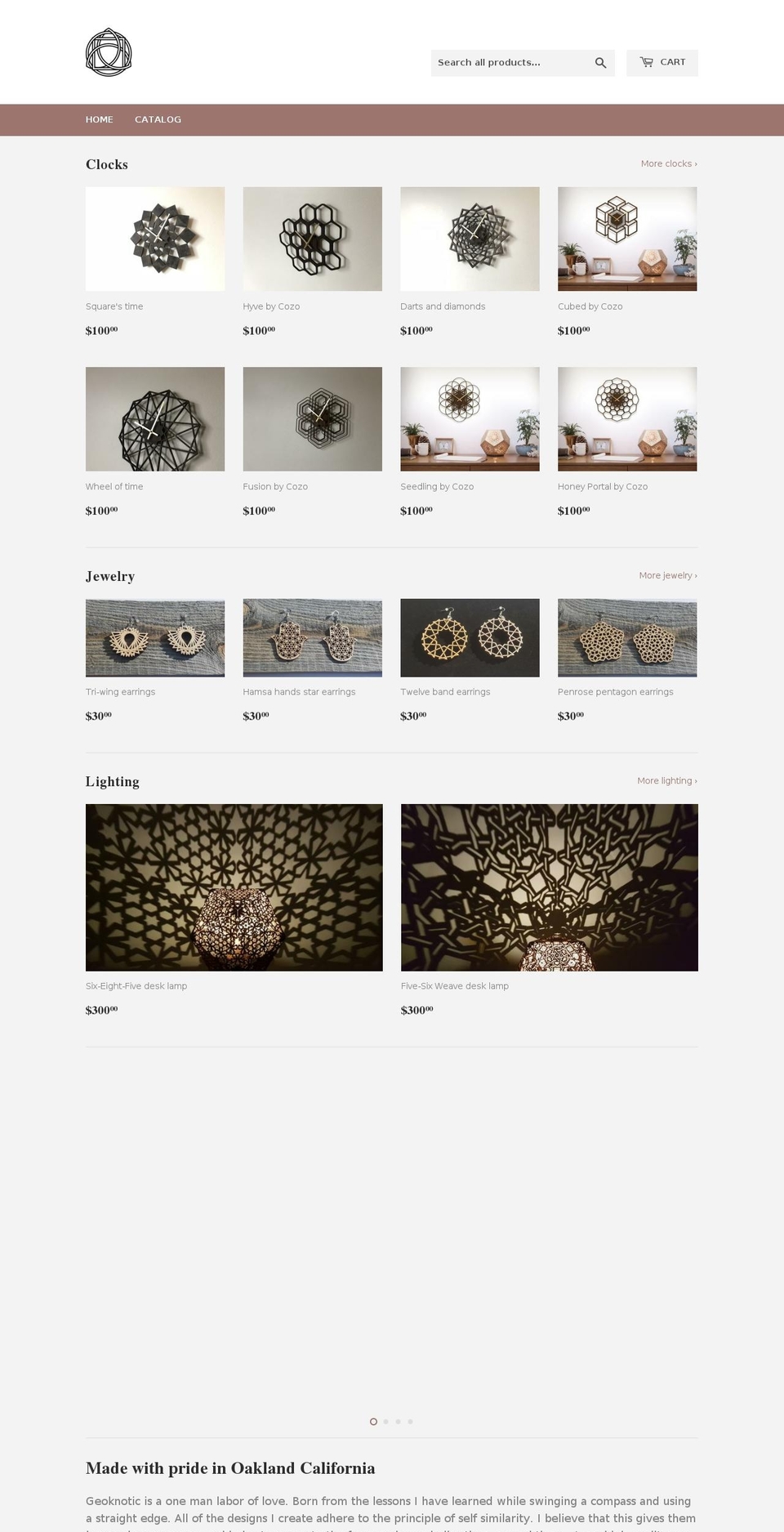 geoknotic.com shopify website screenshot