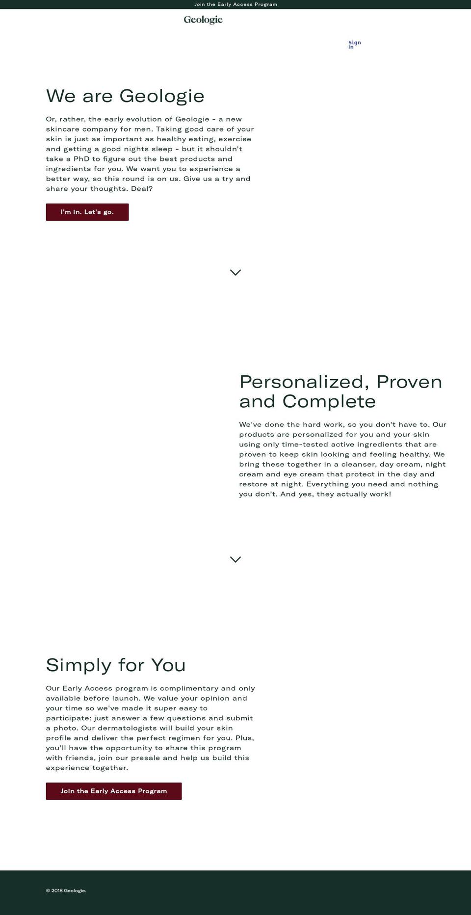 geologie.com shopify website screenshot