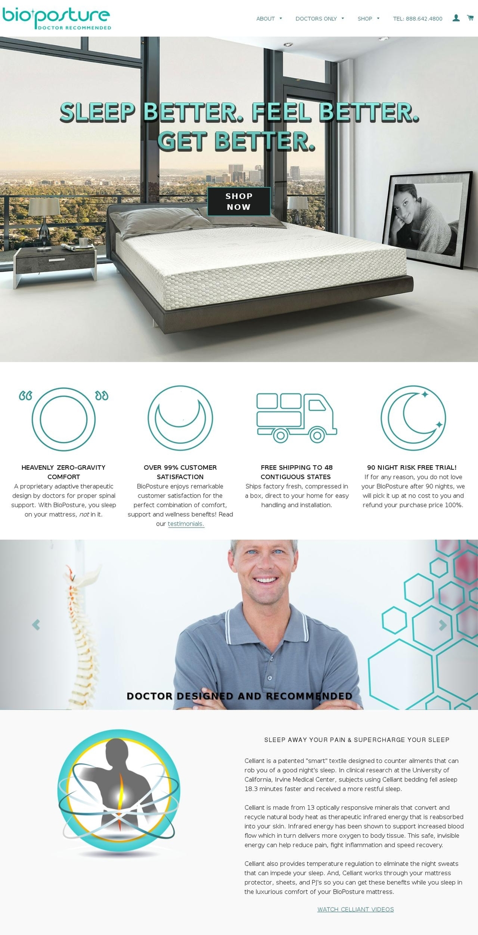 geomemoryfoam.com shopify website screenshot