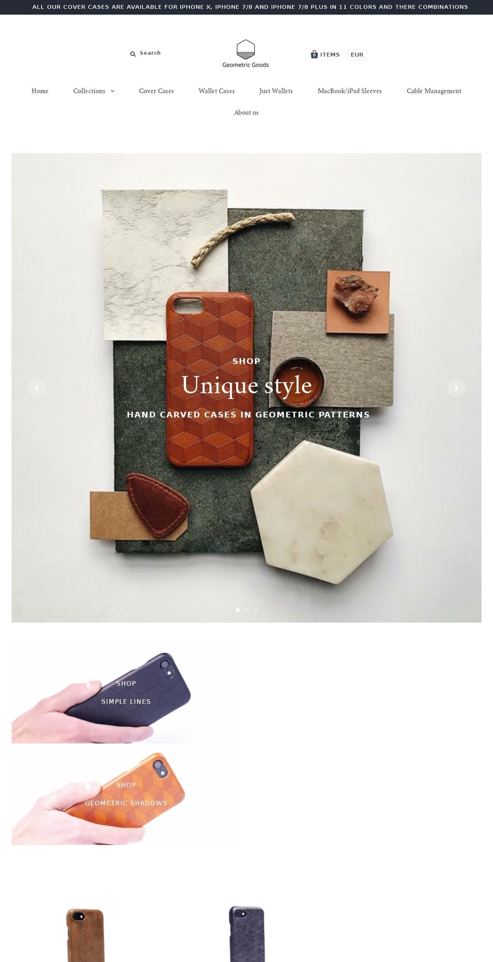 geometricgoods.com — Shopify storefront screenshot