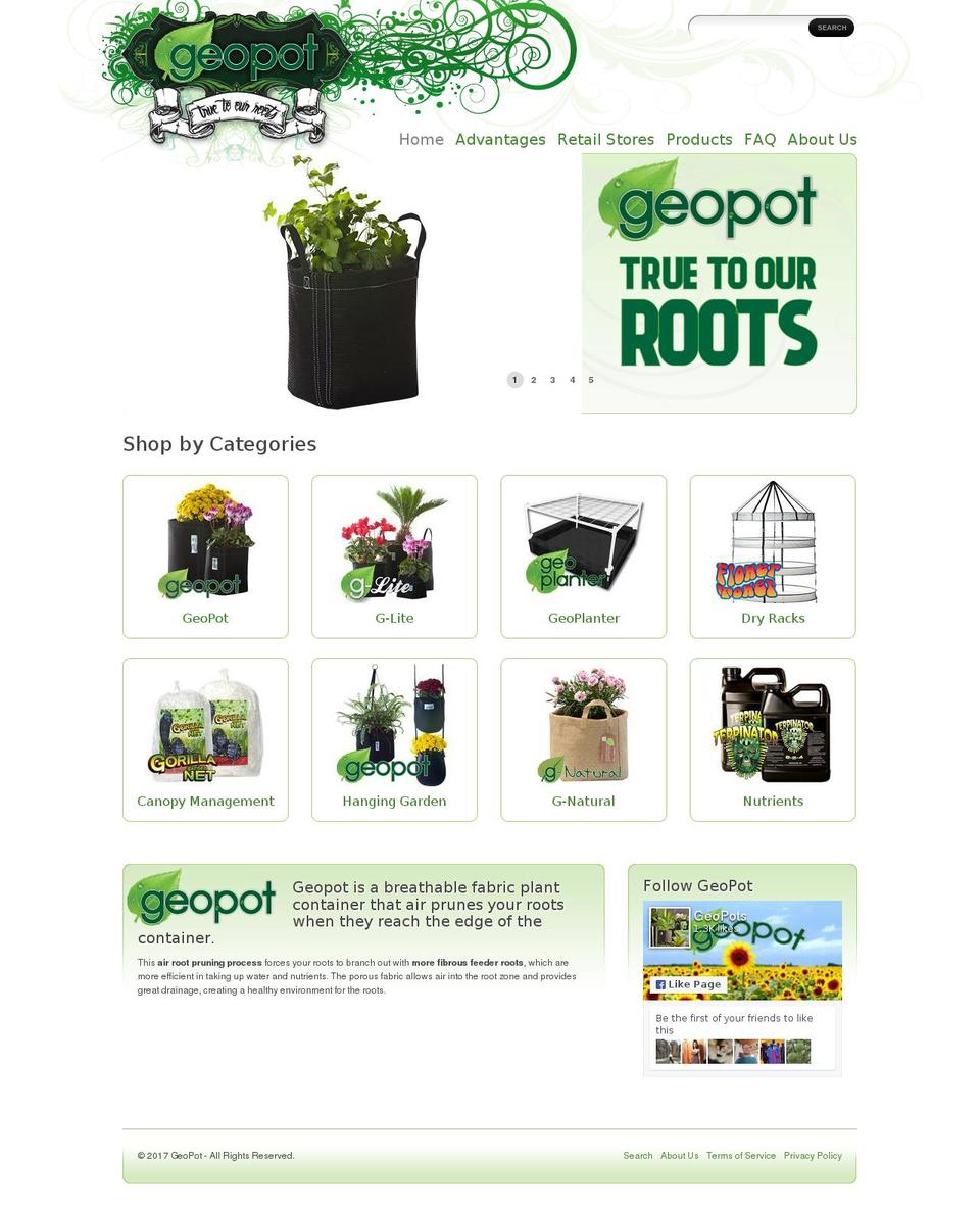 geopot.com shopify website screenshot
