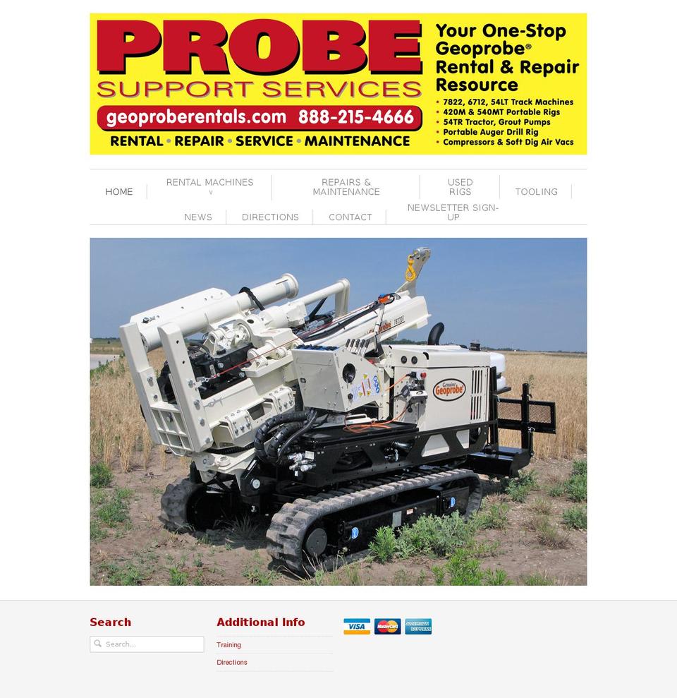 geoproberental.com shopify website screenshot