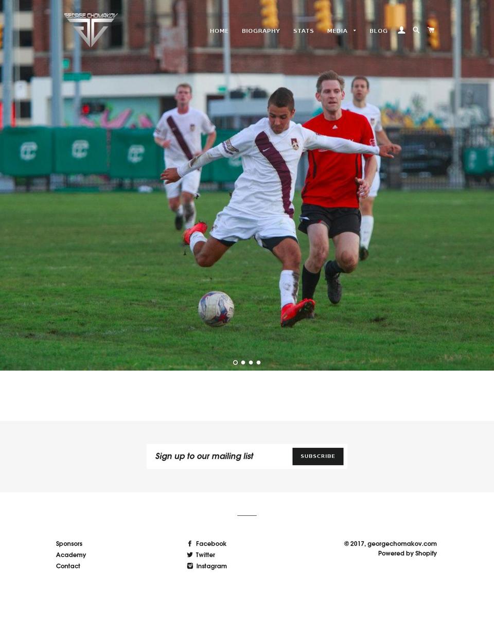 georgechomakov.com shopify website screenshot