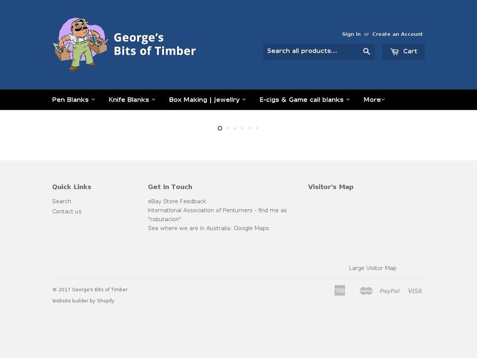 georges-bits-of-timber.com shopify website screenshot