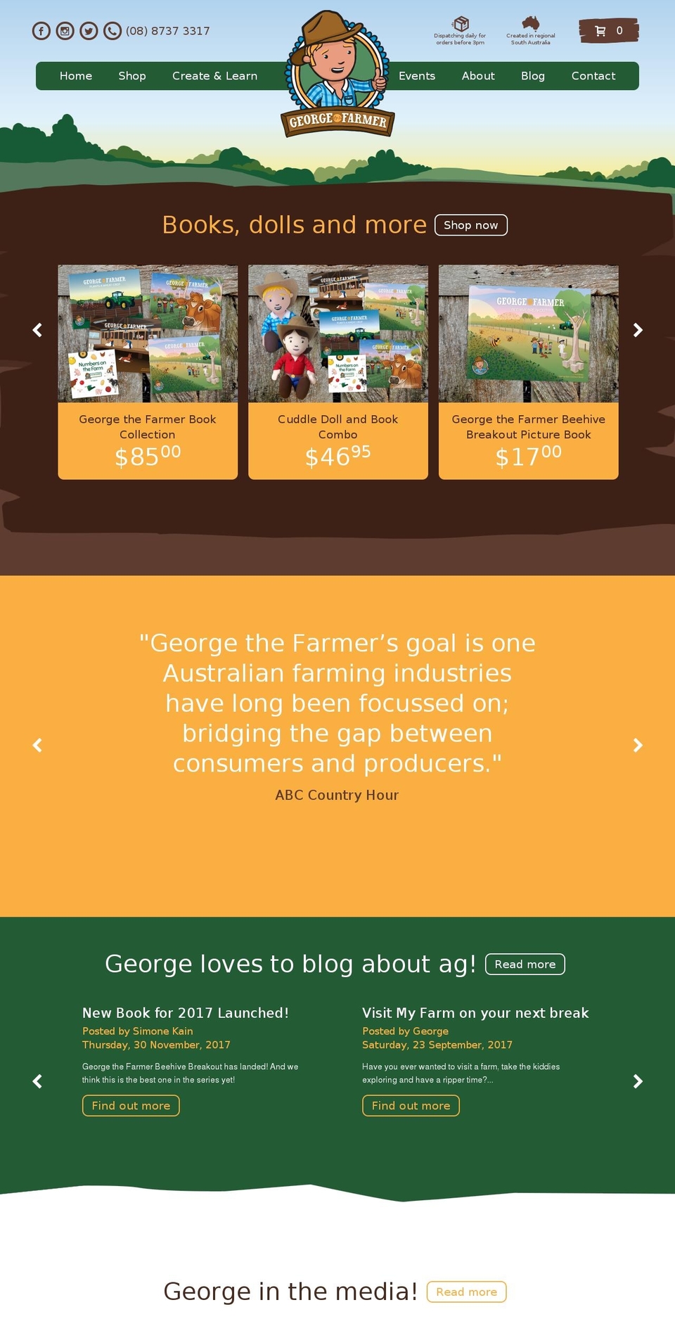 georgethefarmer.com.au shopify website screenshot