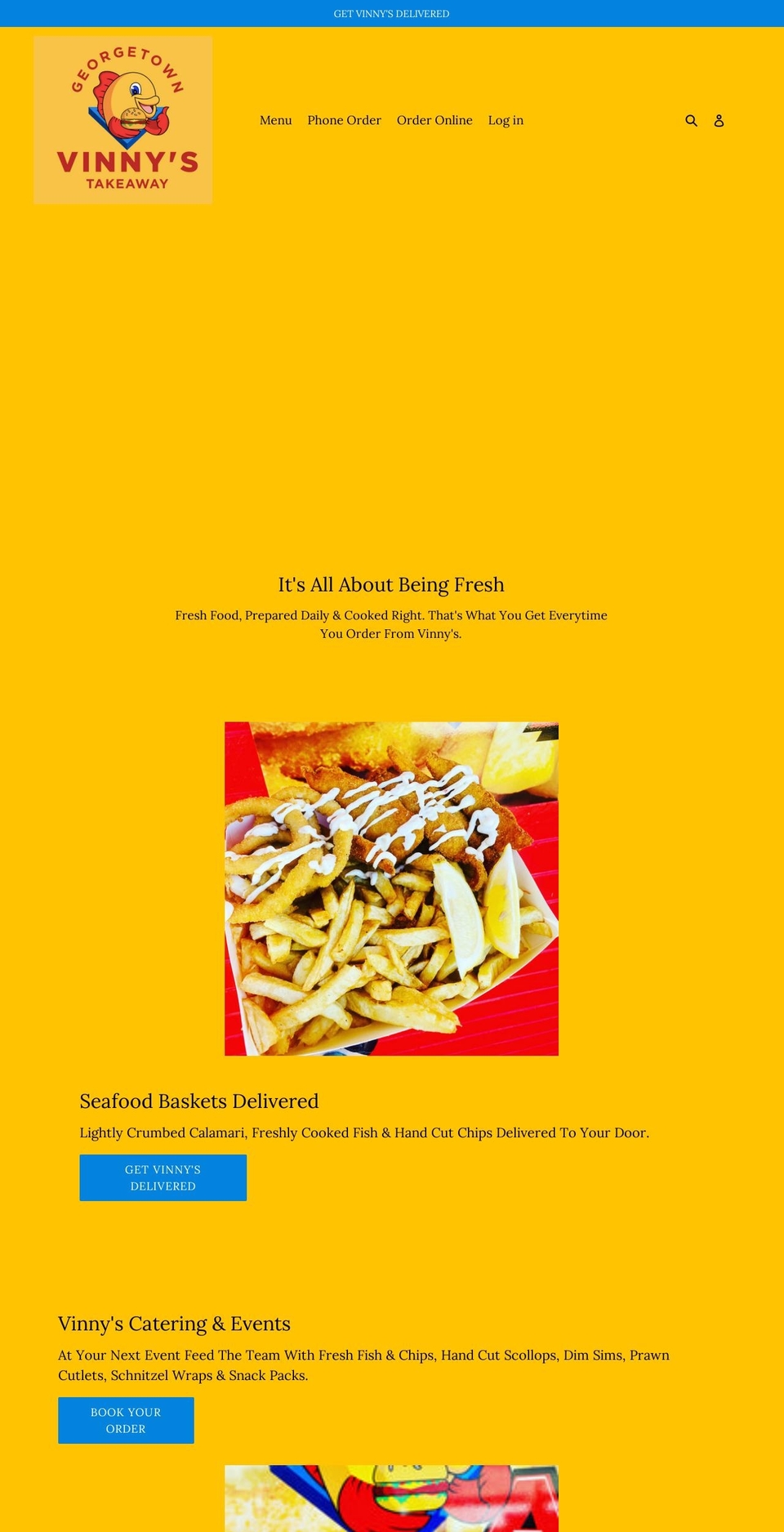 georgetowntakeaway.com.au shopify website screenshot