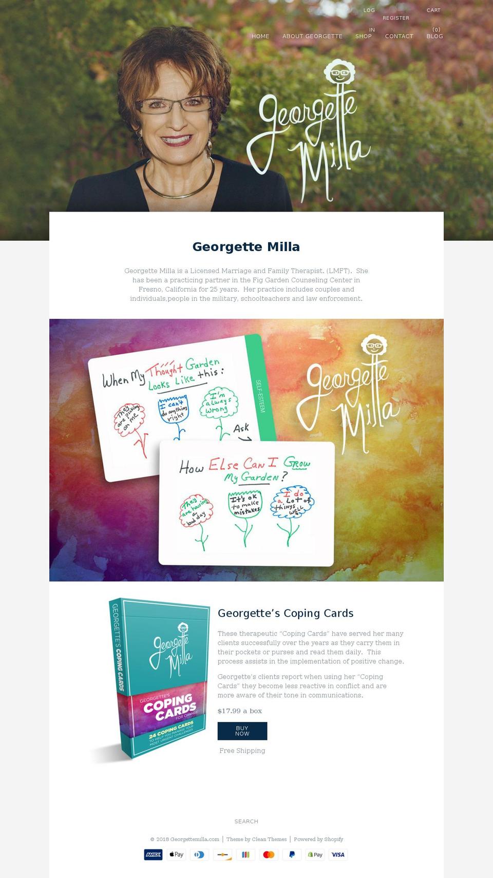 georgettemilla.com — Shopify storefront screenshot