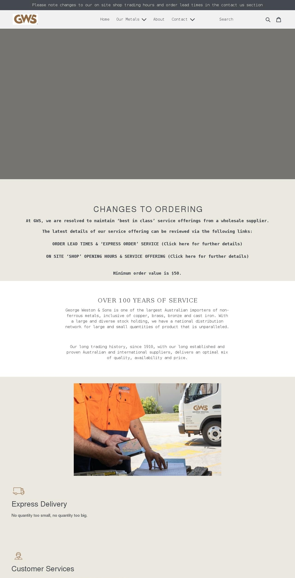 Creative Shopify theme site example georgeweston.com.au