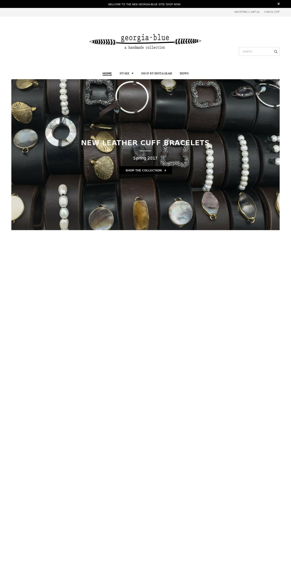 georgia-blue.com — Shopify storefront screenshot