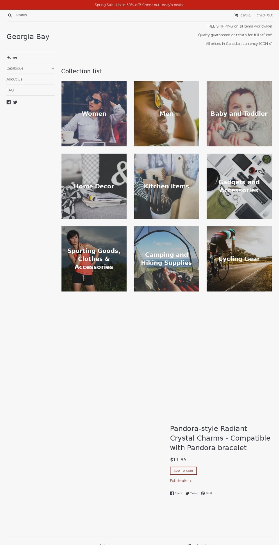 georgiabay.com shopify website screenshot