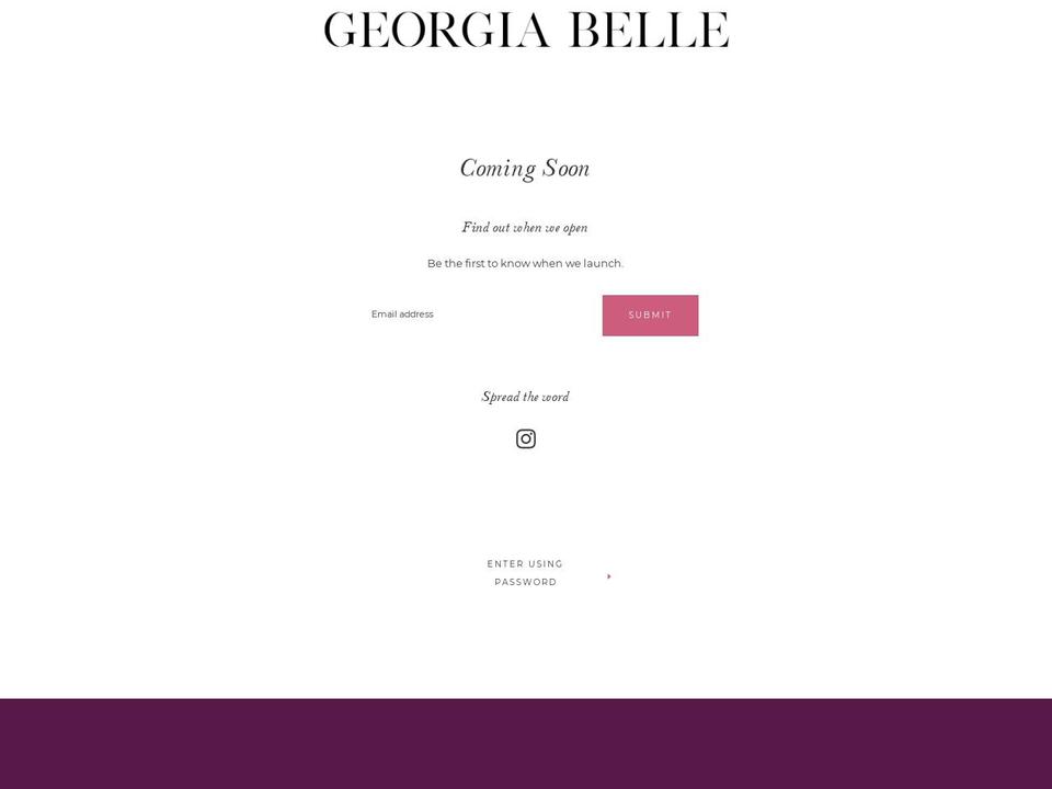 georgiabellebeauty.com — Shopify storefront screenshot