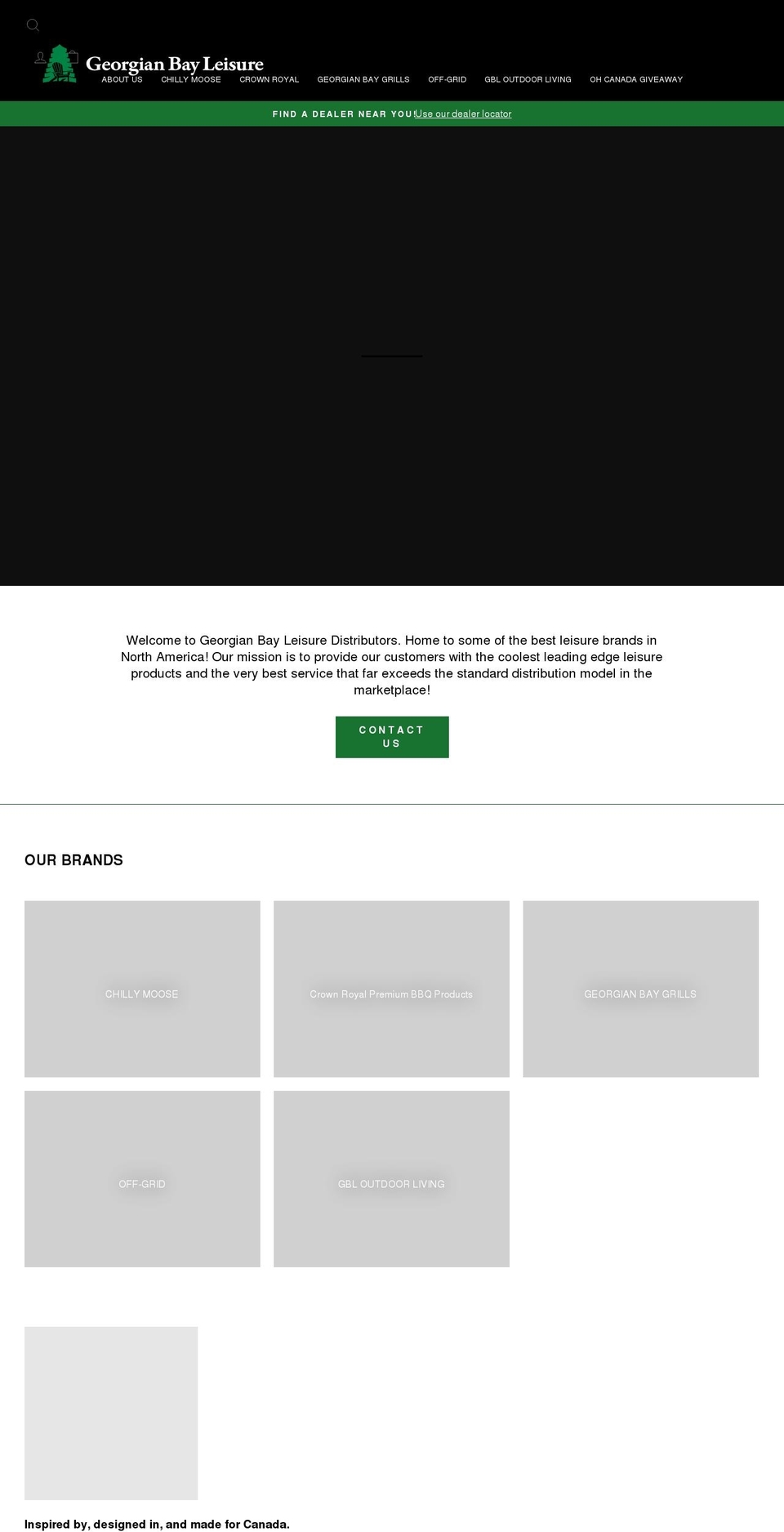 georgianbayleisure.com shopify website screenshot