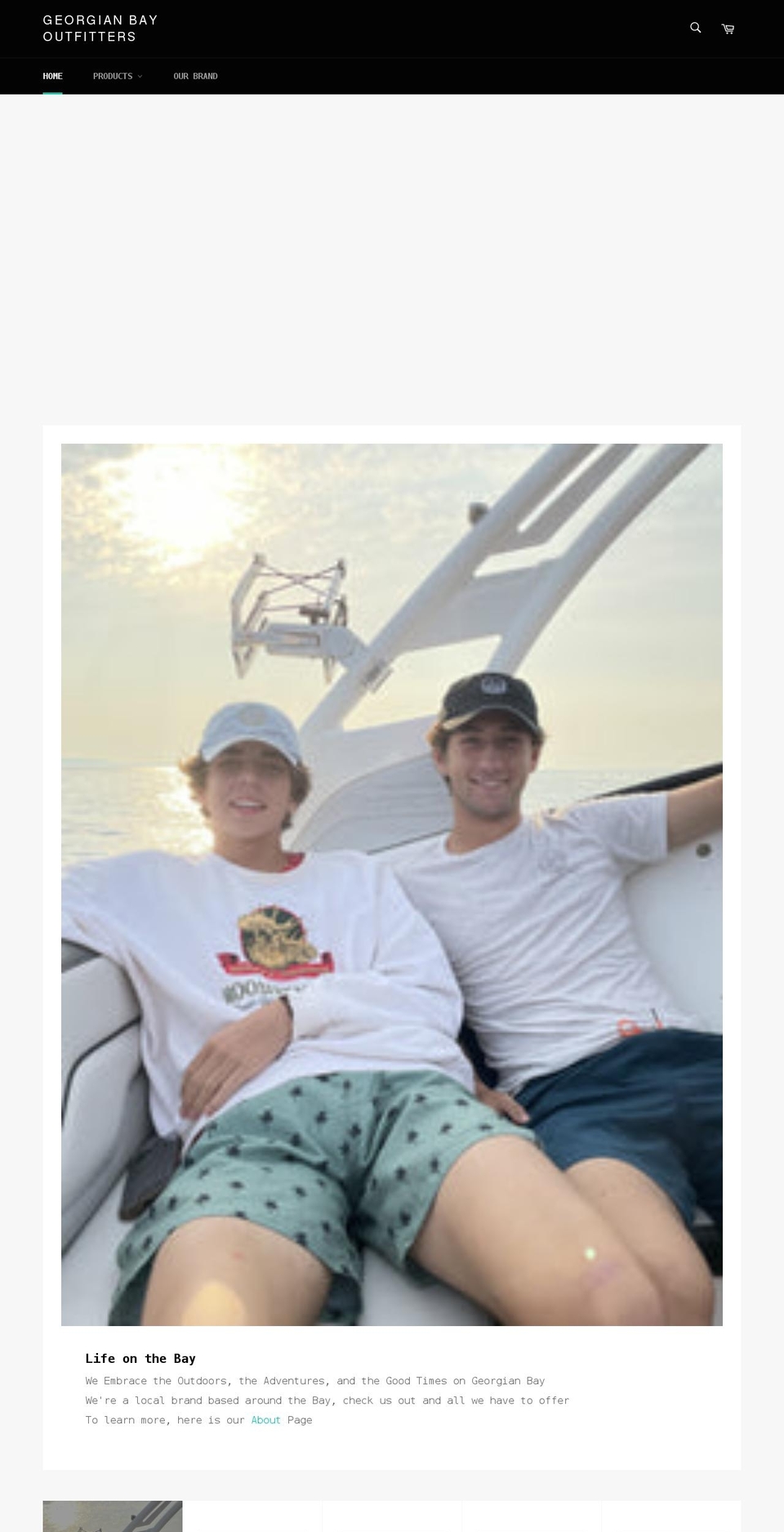 georgianbayoutfitters.com shopify website screenshot