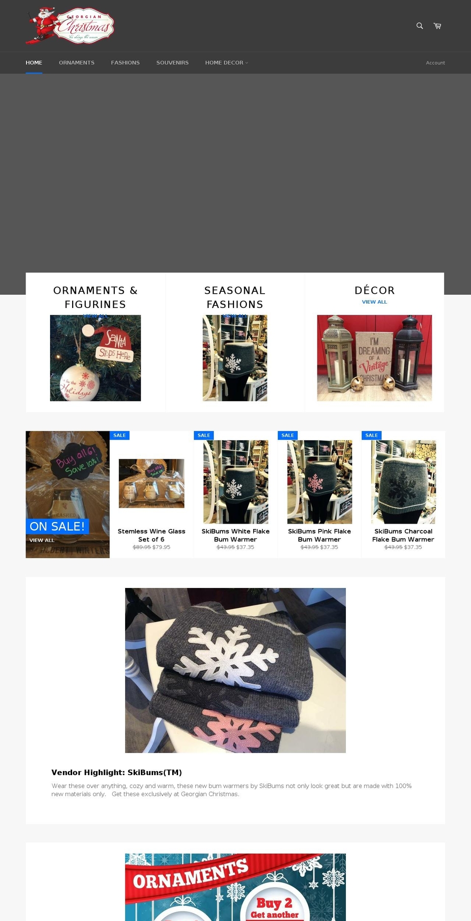 georgianchristmas.ca shopify website screenshot