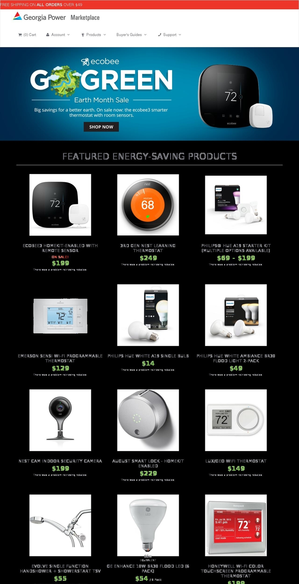 georgiapowerstore.com shopify website screenshot