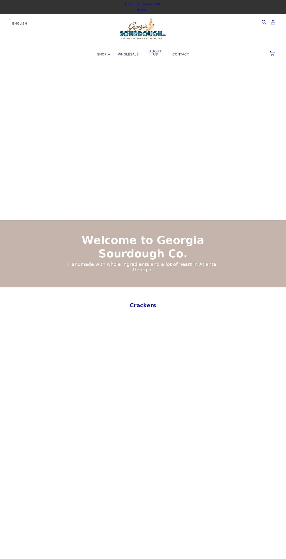 georgiasourdoughco.com shopify website screenshot