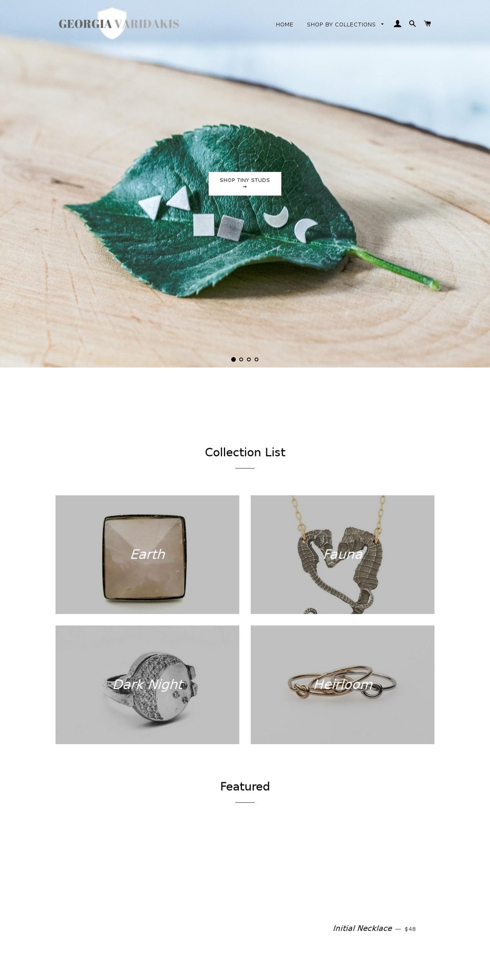 georgiavaridakis.com shopify website screenshot