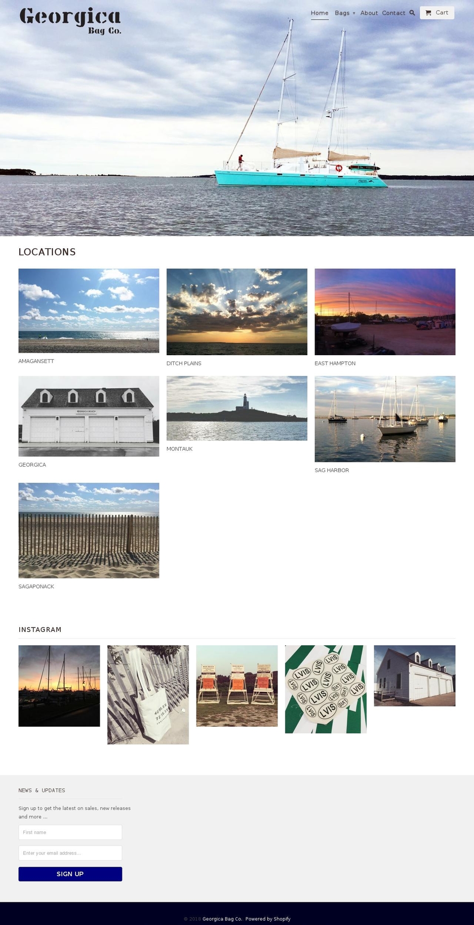 georgicabagco.com — Shopify storefront screenshot