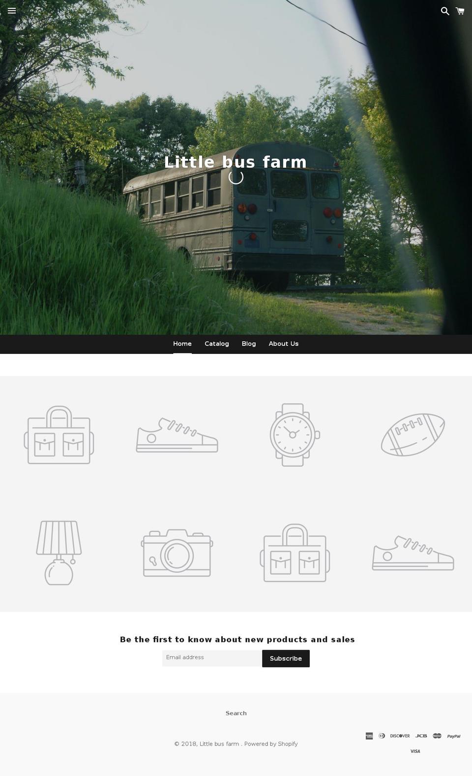 georgieslittleflowersoaps.com — Shopify storefront screenshot