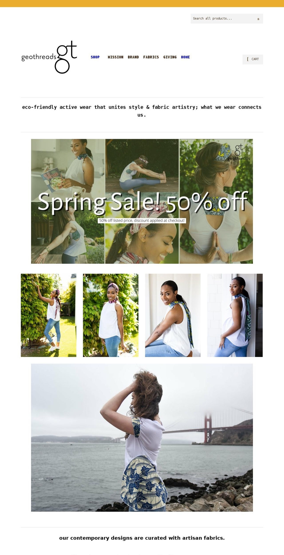 geothreads.com shopify website screenshot
