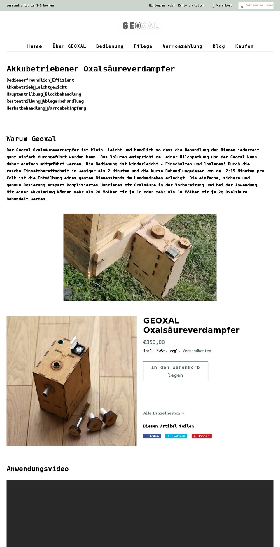 geoxal.at shopify website screenshot