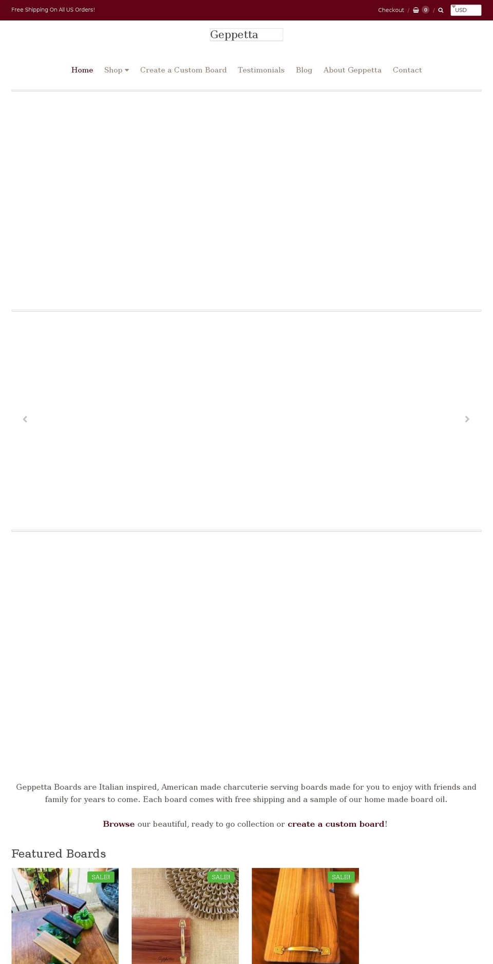 geppetta.com — Shopify storefront screenshot